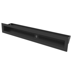 HITZE Slim 9 szellőzőrács 9x40 fekete