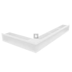 HITZE Slim 9 szellőzőrács 9x80x45L fehér
