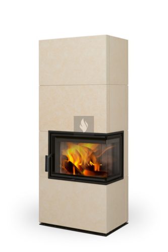 Romotop SOLID R 10 Kerámia Design kandalló - bővíthető hőtárolóval - Rozsdabarna