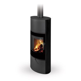   Romotop SONE G H 10 dekorüveg ajtós Kerámia Kandallókályha - bővíthető hőtárolóval
