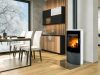 Romotop SONE G 10 dekorüveg ajtós Kerámia Kandallókályha - Skarlátvörös