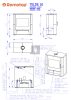 Romotop TELDE kerámia Vízteres kandallókályha - Matt elefántcsont