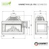 KAWMET W16 PB (13,5 kW) ECO öntvény jobbos kandallóbetét
