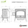 KAWMET Premium NIKA S5 ECO öntvény kandallókályha