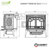 KAWMET Premium ZEUS S9 ECO öntvény kandallókályha